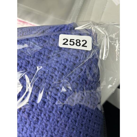 Vintage Worthington Blue ButtonUp Oversized VNeck Long Chunky Cardigan 3D Knit L - Picture 12 of 12